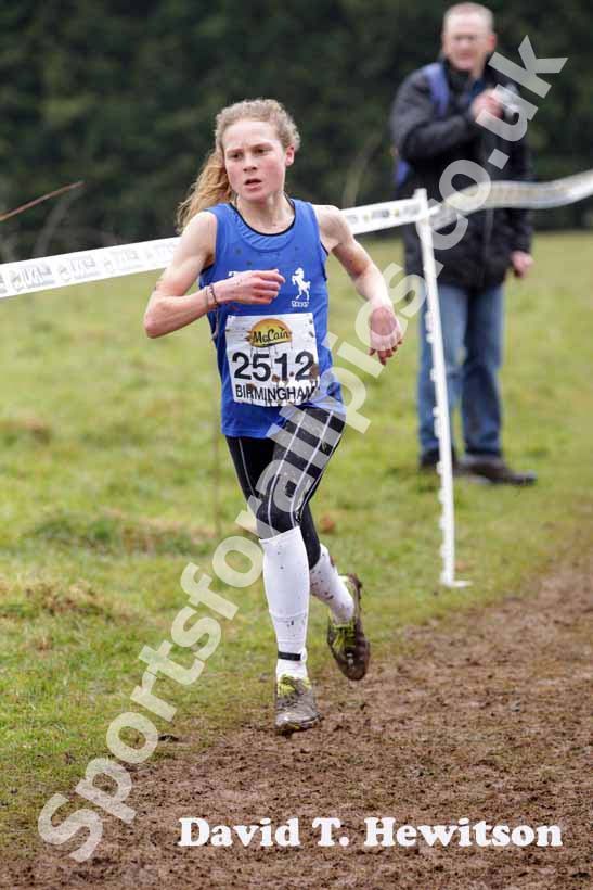 Bobby Clay during the under-20 womens McCain World Cross Country Trials and Inter Counties.